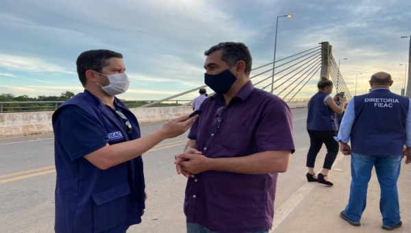 Jesus Sérgio volta a cobrar o Dnit a recuperação da cabeceira da ponte sobre o Rio Tarauacá